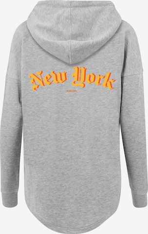 F4NT4STIC Sweatshirt 'New York Orange' in Grijs: voorkant