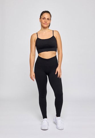 SNOCKS Bustier Sport-BH 'Seamless' in Schwarz