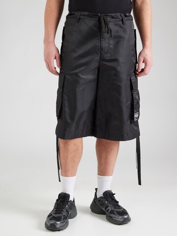Baggy Pantaloni cargo di Versace Jeans Couture in nero: frontale