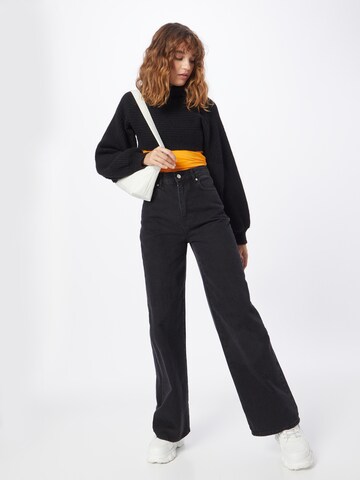 Wide Leg Jean 'Drive' Oval Square en noir