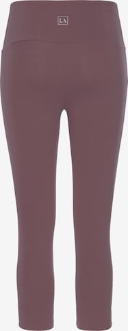LASCANA - Skinny Pantalón de pijama en marrón