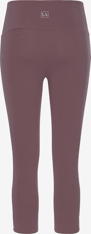 LASCANA Skinny Pyjamabroek in Bruin