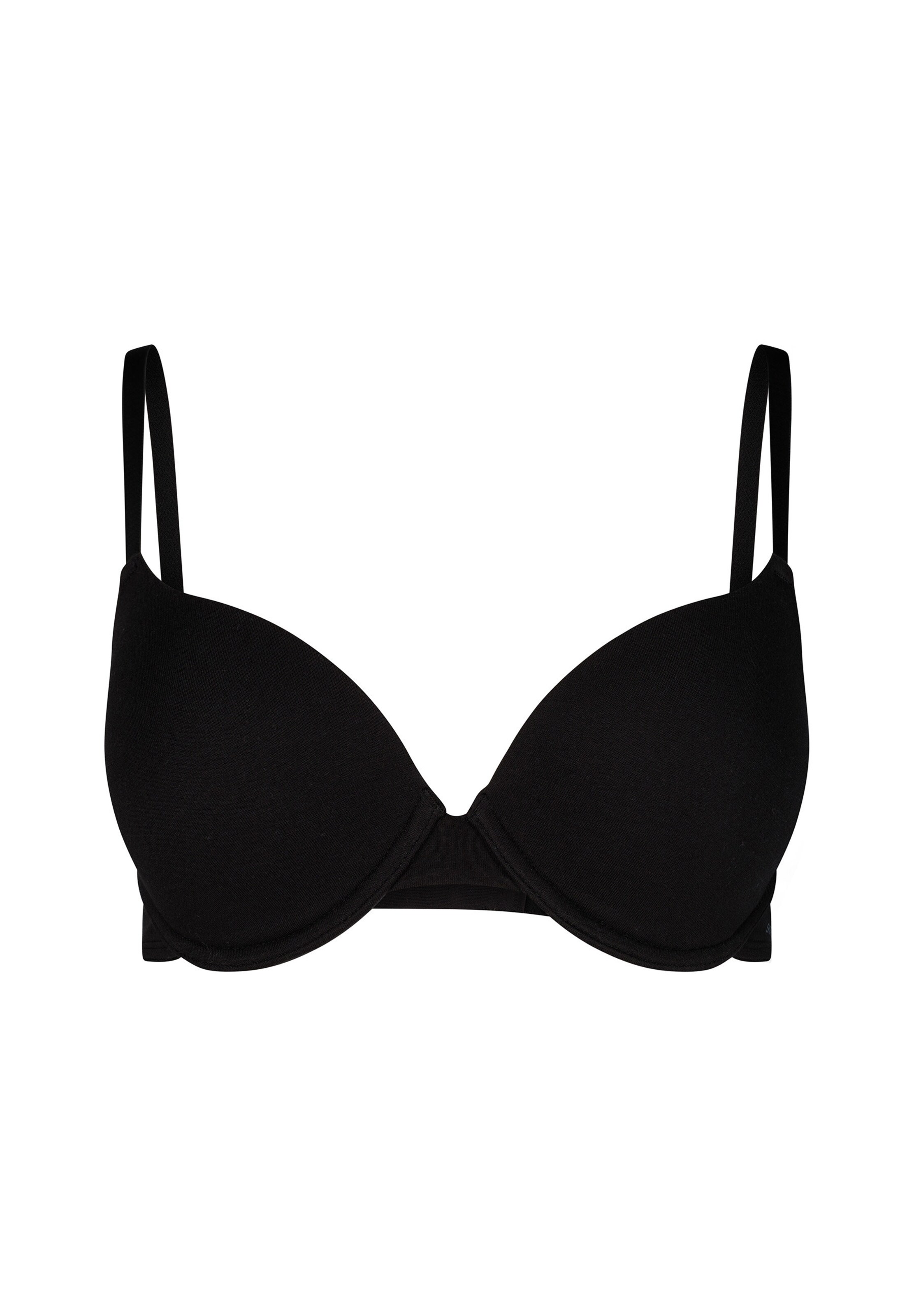 Skiny T-Shirt BH in Schwarz: Vorderseite