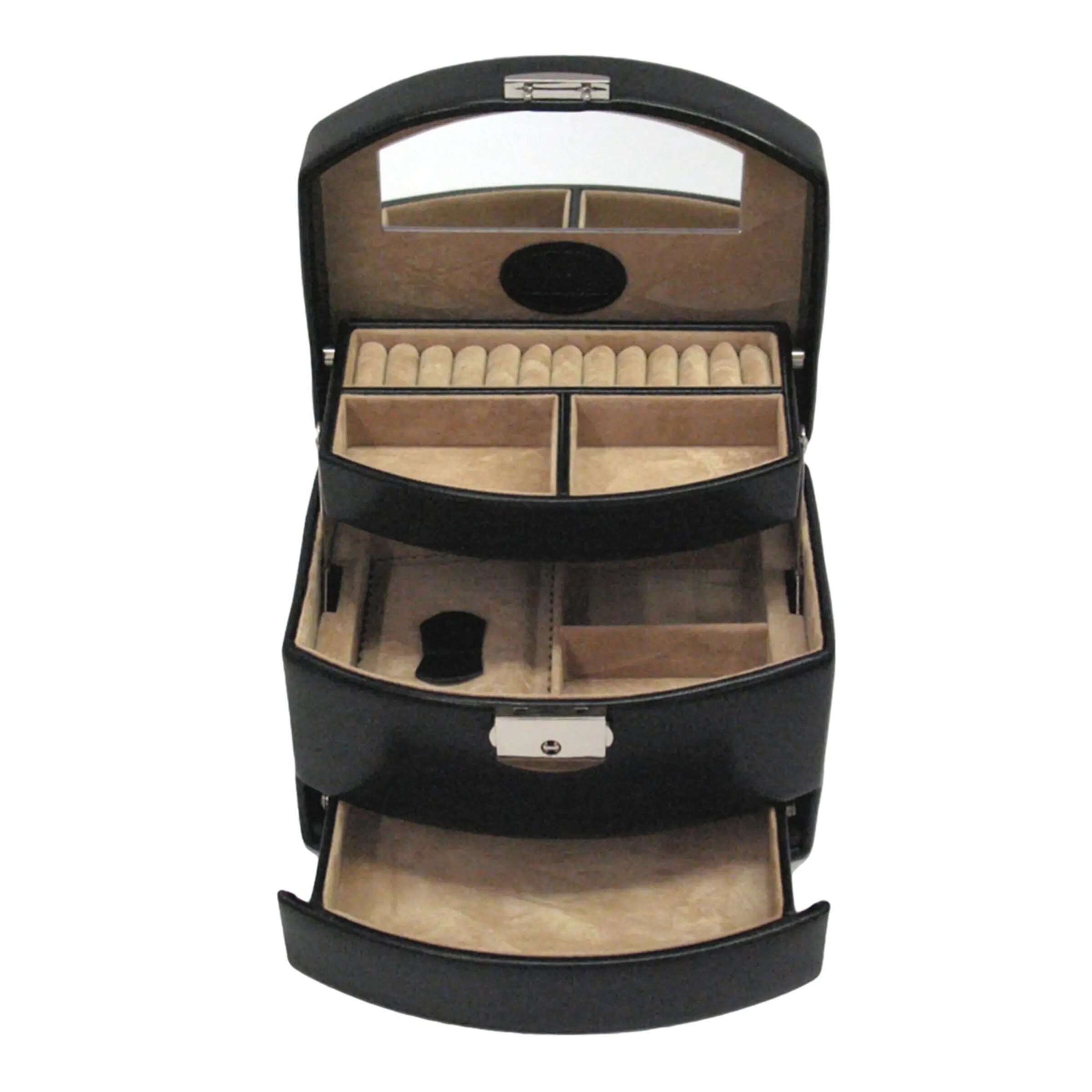 WINDROSE Sieraden-bewaring 'Merino' in Zwart