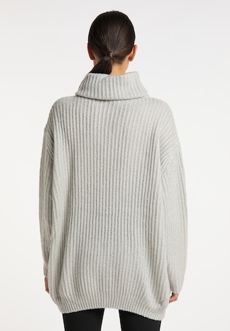 RISA Širok pulover | siva barva