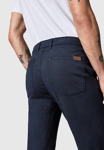 Coupe slim Pantalon chino 'Astron' Peak Time en bleu