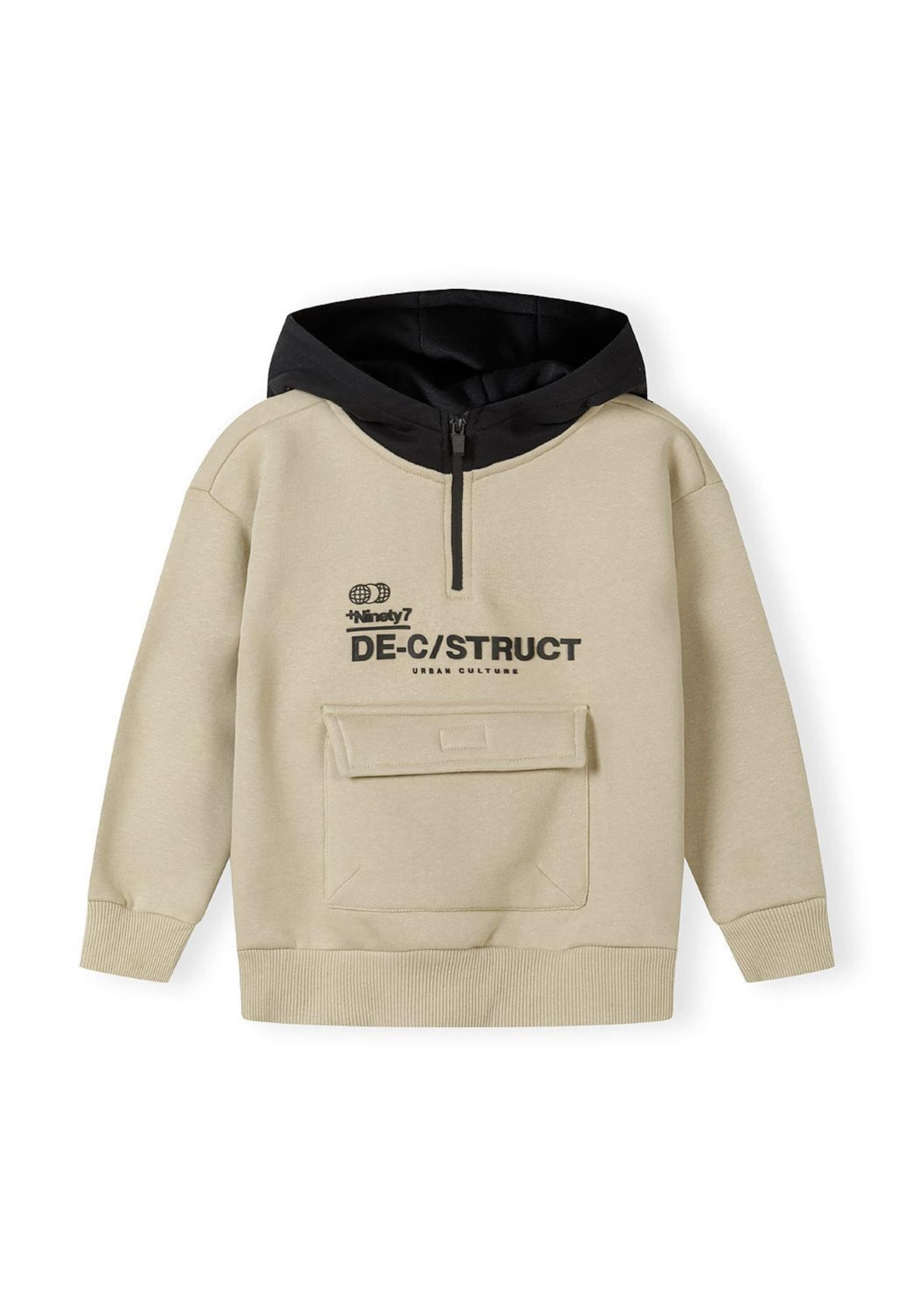 MINOTI Μπλούζα φούτερ σε γκρι: μπροστά