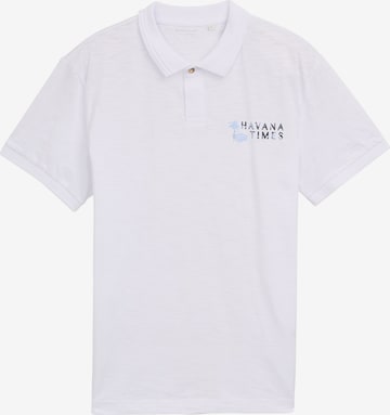 TOM TAILOR Poloshirt in Weiß: Vorderseite