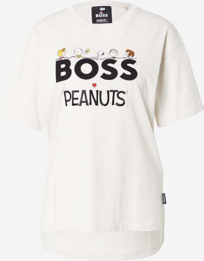 BOSS Orange Majica 'ENAHITA' u crvena / crna / bijela, Pregled proizvoda