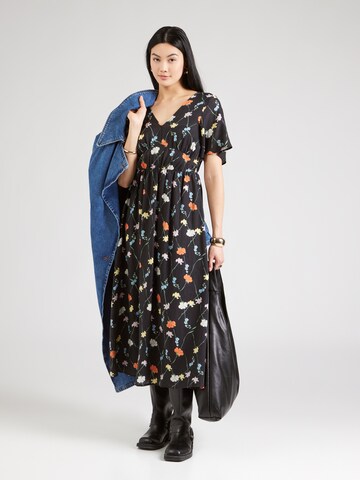 VERO MODA Letní šaty 'VMFLORA OLGA' – černá: přední strana