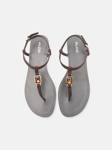 ALDO Σαγιονάρες διχαλωτές 'SANDSTONE' σε καφέ