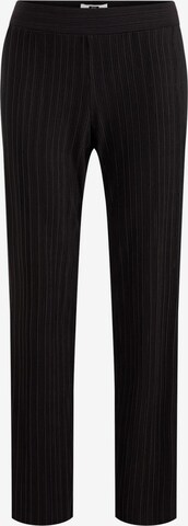 WE Fashion Loose fit Trousers in Black: front