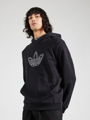 ADIDAS ORIGINALS Sweatshirt in Zwart: voorkant