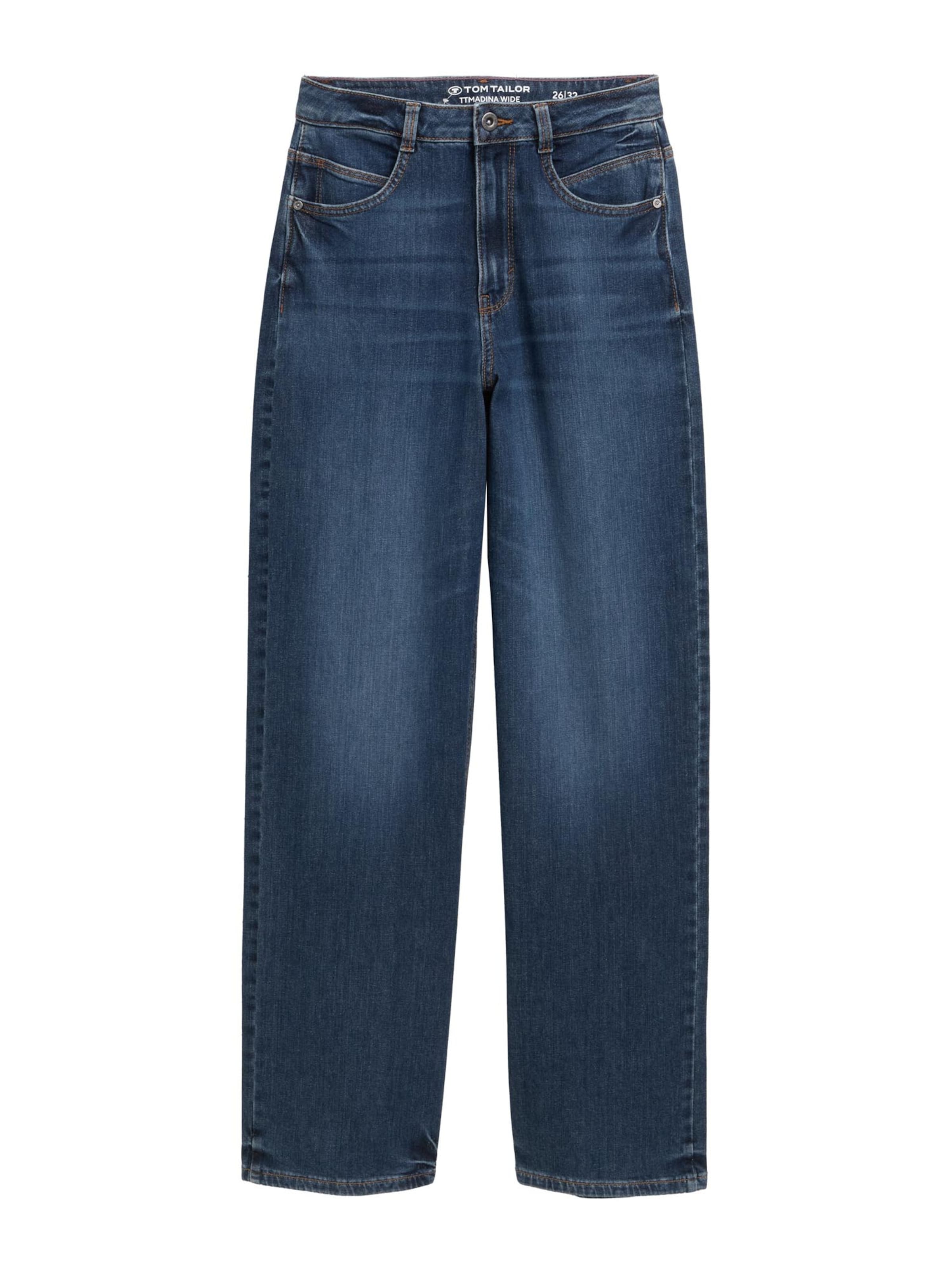 TOM TAILOR Wide leg Jeans &#x27;Madina&#x27; in Blauw: voorkant