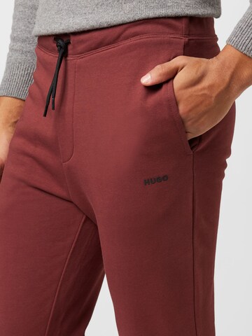 Effilé Pantalon 'Dayote' HUGO en marron