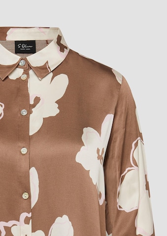 s.Oliver Blouse in Bruin