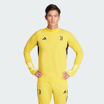 ADIDAS PERFORMANCE Athletic Sweatshirt 'Juventus Turin Tiro 23' in Yellow: front