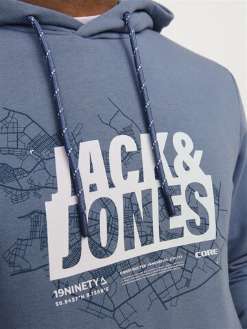 JACK & JONES Μπλούζα φούτερ 'Map Summer' σε μπλε