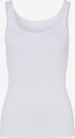 Hanro Top 'Cotton Seamless' in Wit: voorkant