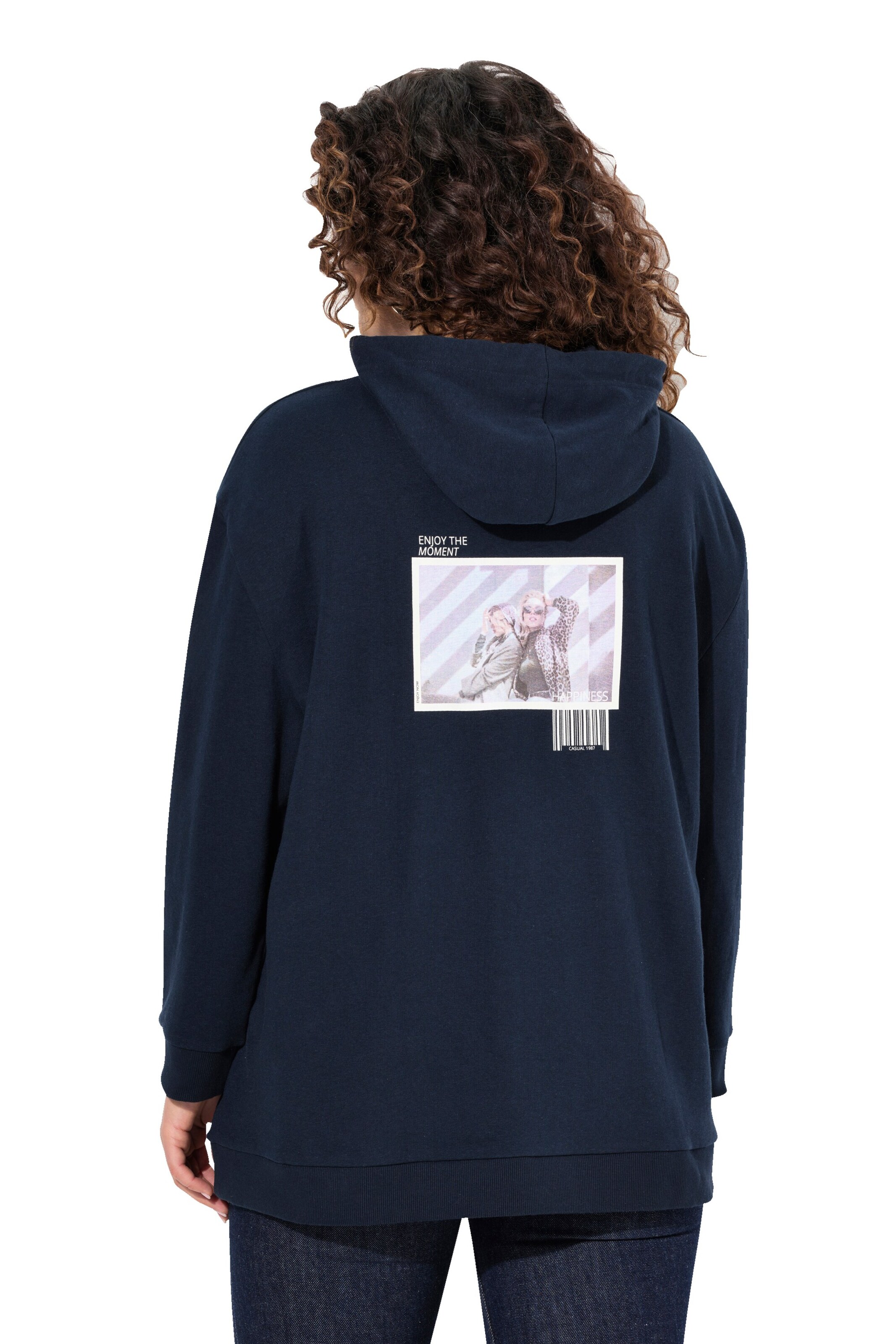 Ulla Popken Sweatshirt in Blauw