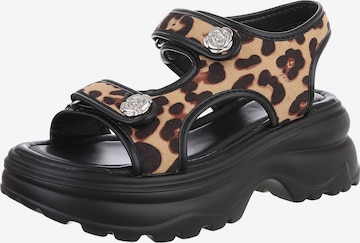 Ital-Design Sandale in Beige: Vorderseite