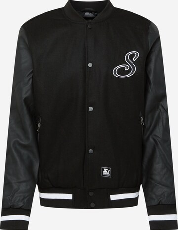 Starter Black Label Between-Season Jacket in Black: front