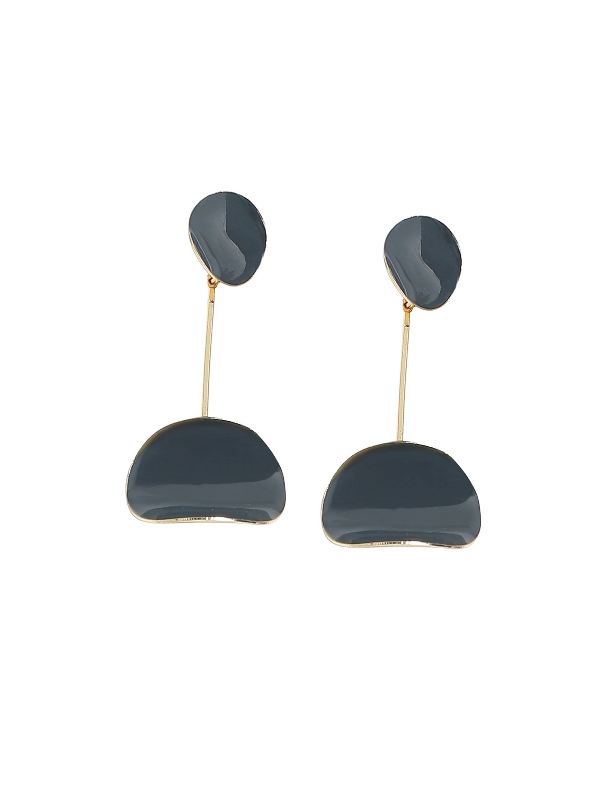 SOHI Náušnice 'Deepali' - Čierna: predná strana