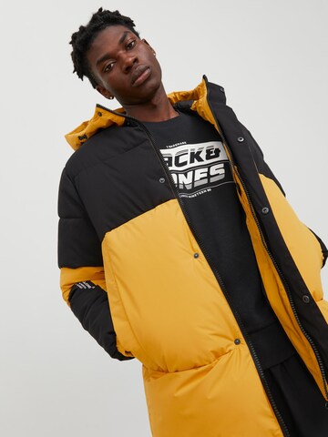 JACK & JONES Winter jacket 'Force' in Yellow