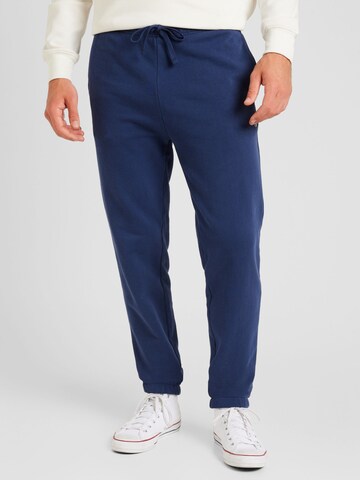 Tapered Pantaloni de la Polo Ralph Lauren pe albastru: față