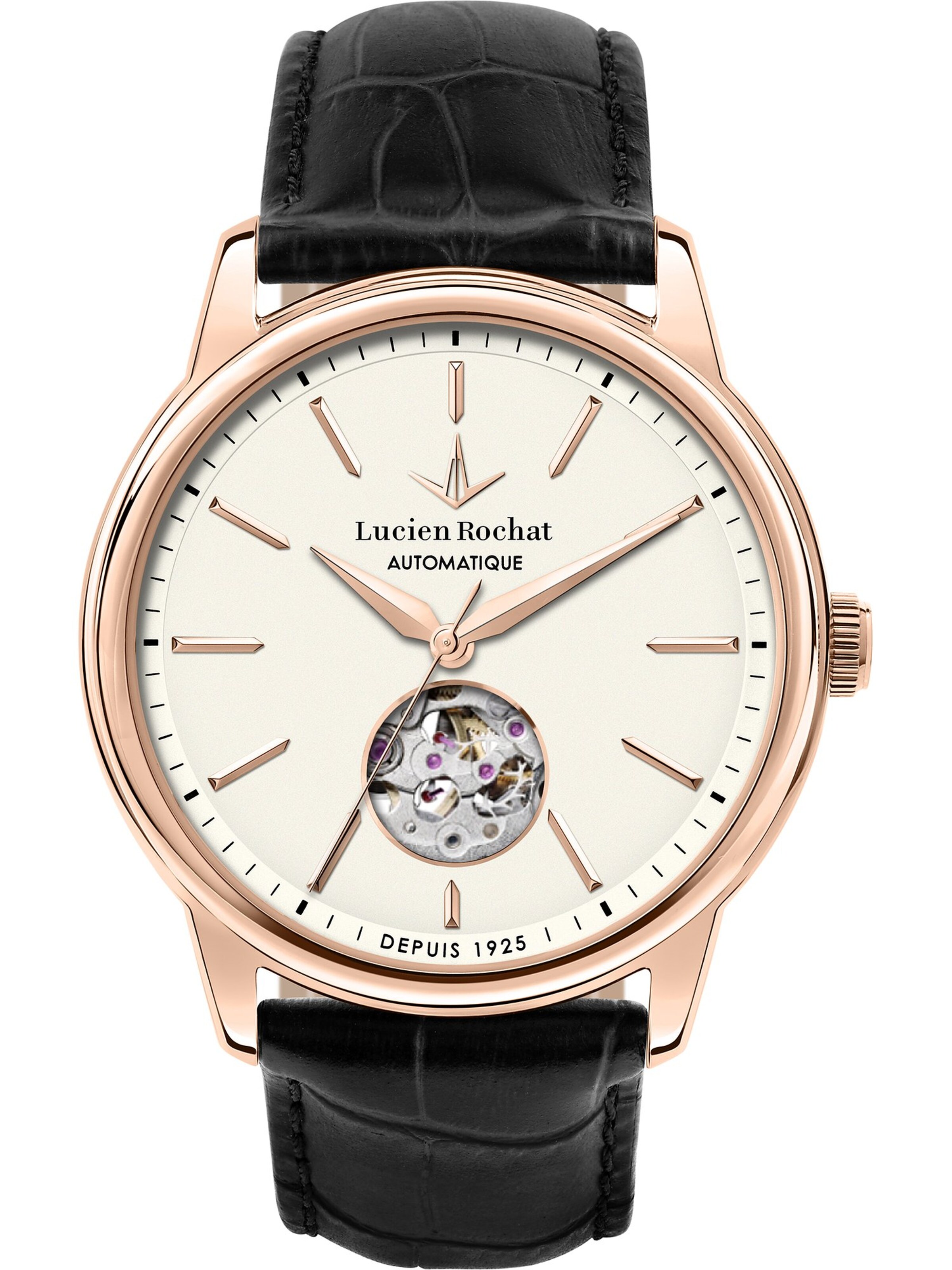 Lucien Rochat Analog Watch in Black: front