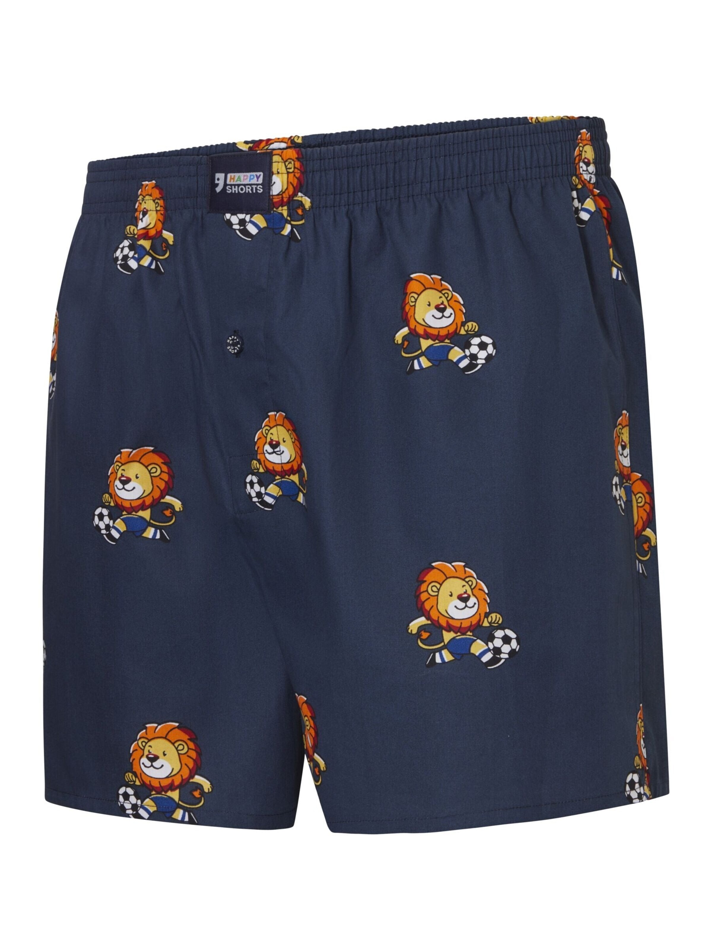 Happy Shorts Boxer shorts 'Happy Shorts Men's American Boxer Boxer Shorts koningsdag lions' in Blue