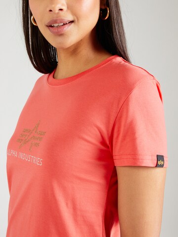 ALPHA INDUSTRIES T-Shirt in Rot