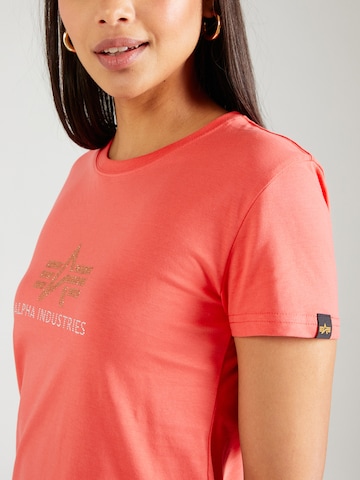 T-shirt ALPHA INDUSTRIES en rouge