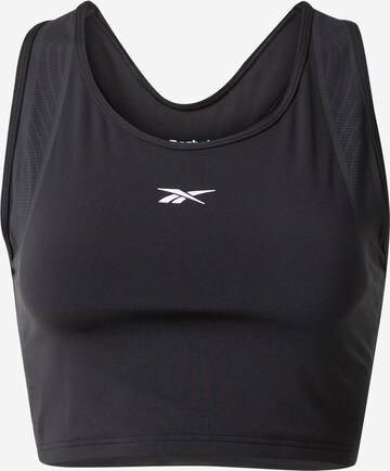 Haut de sport Reebok en noir : devant