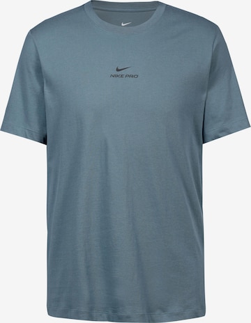 NIKE Funktionsshirt 'Pro' in Blau: Vorderseite