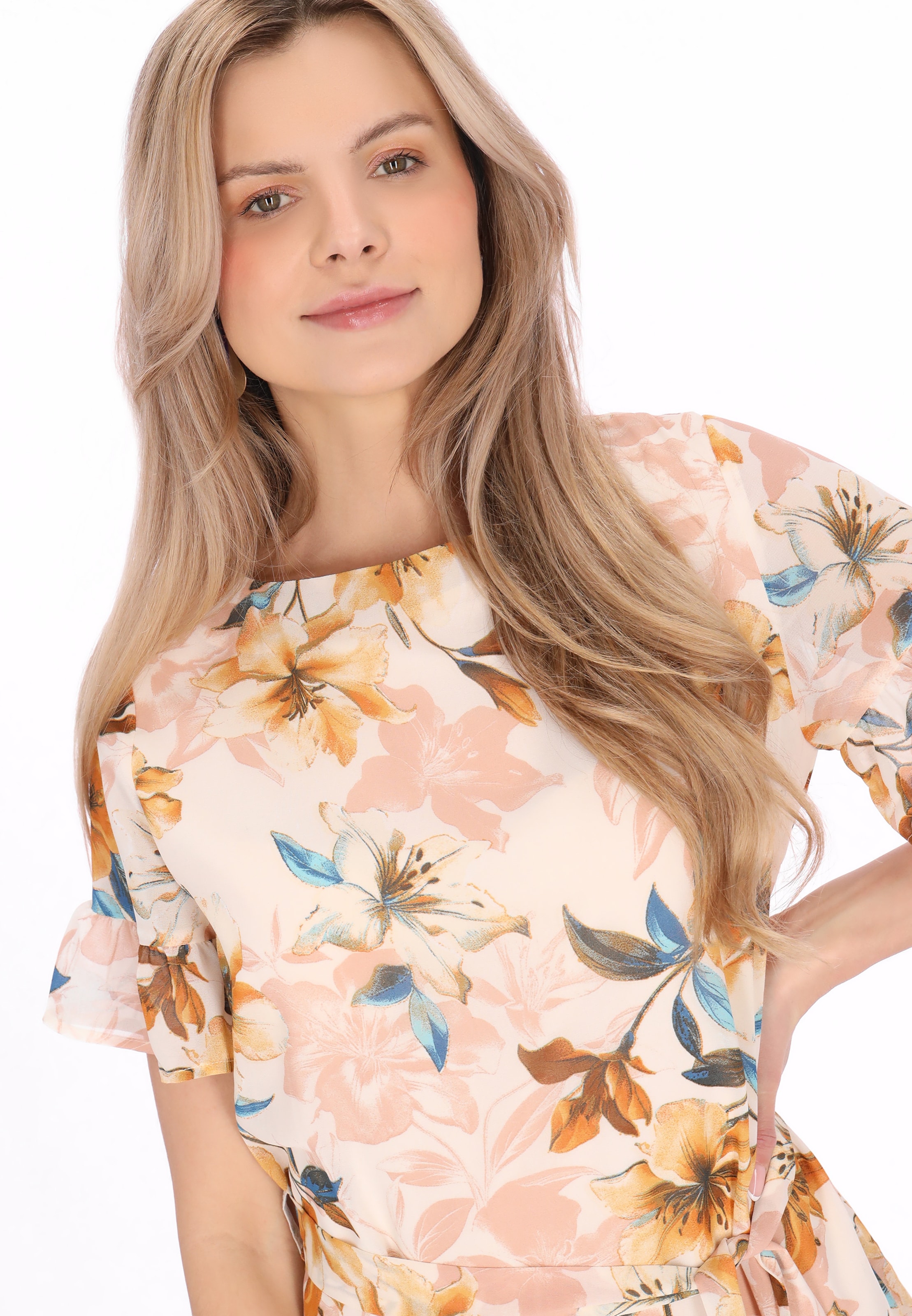 Usha - Vestido 'Casual' en beige