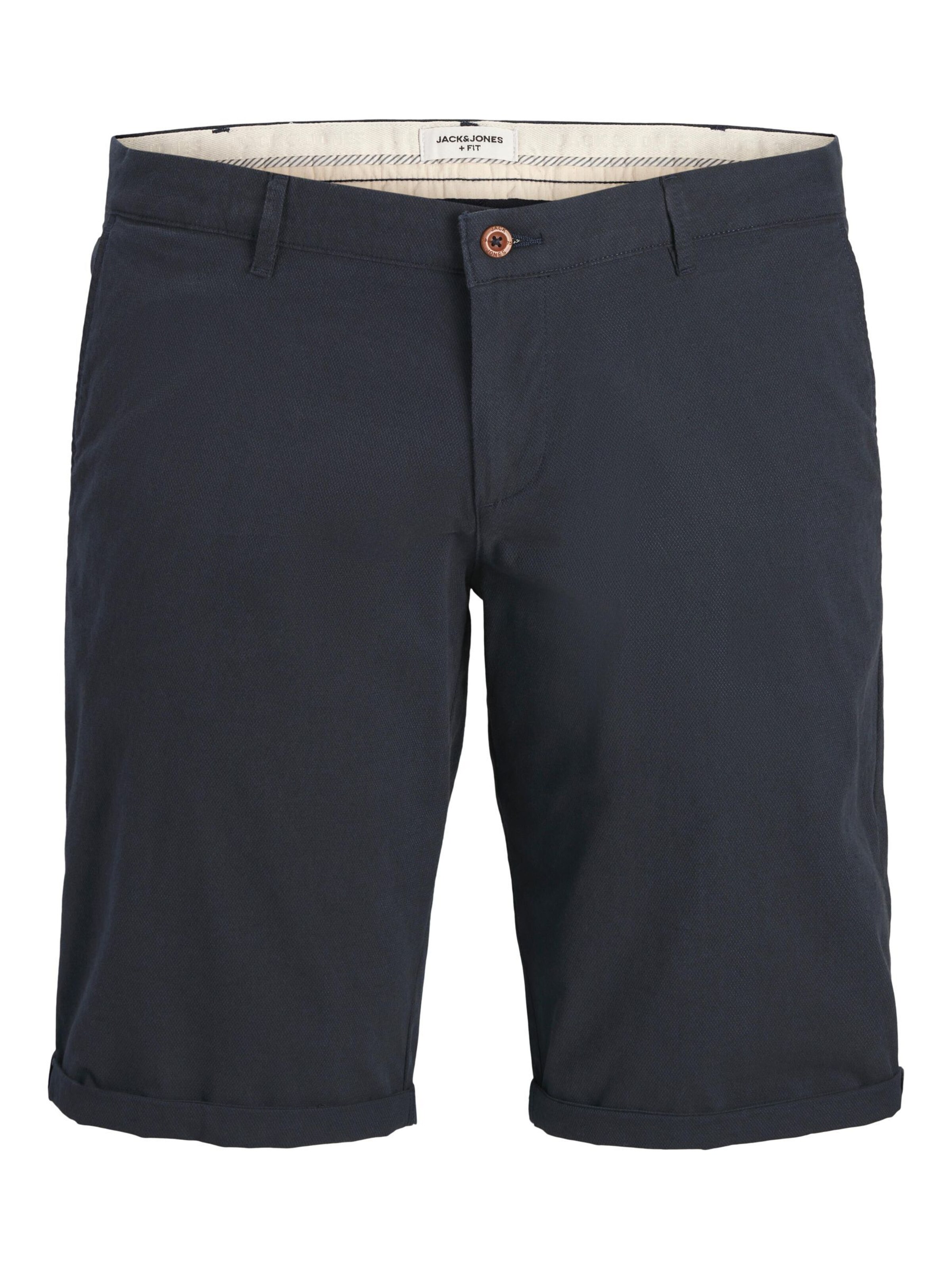 Jack & Jones Plus - Pantalón chino en azul: frente