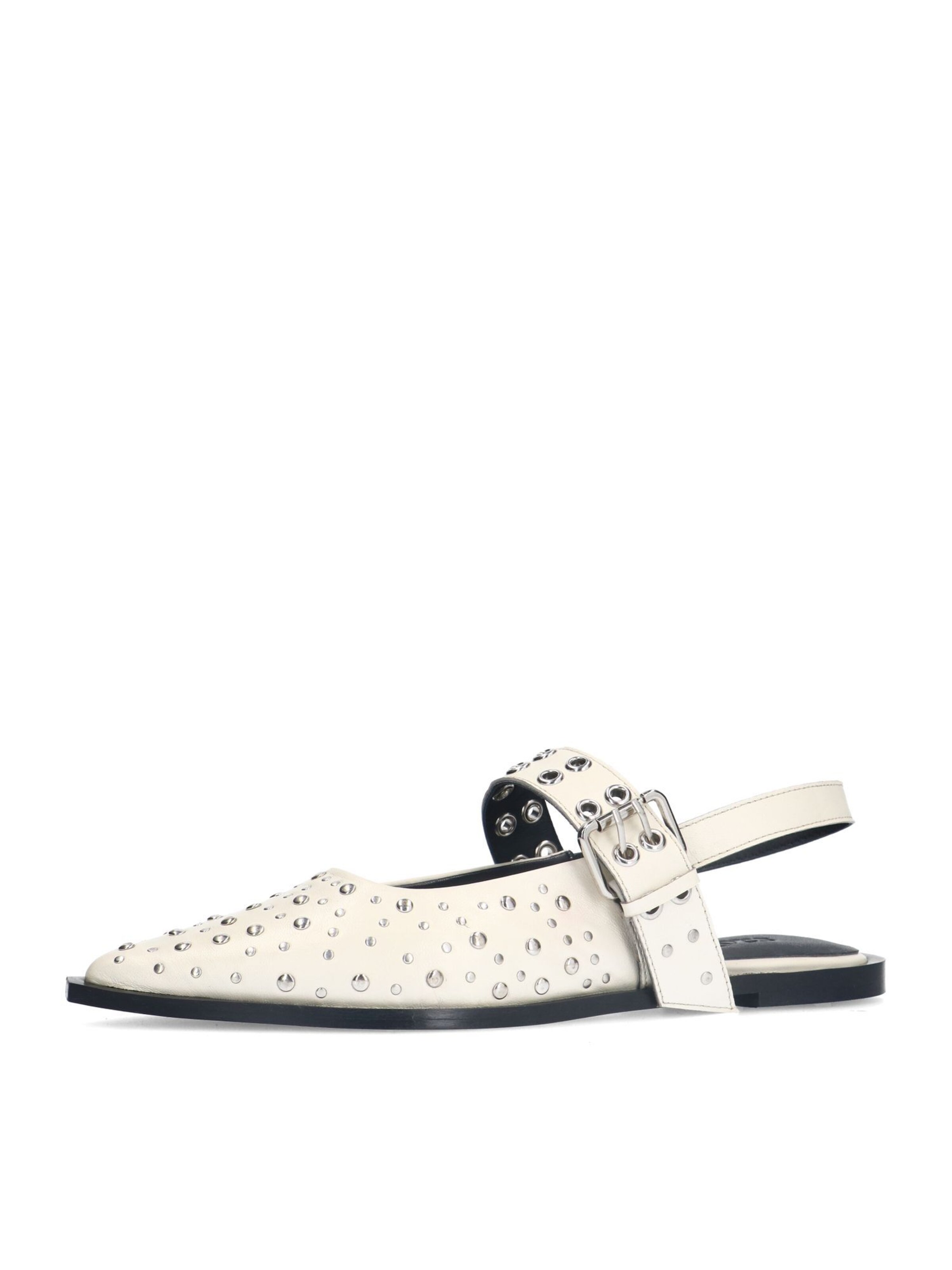 Ballerines à lanières SACHA en blanc : devant