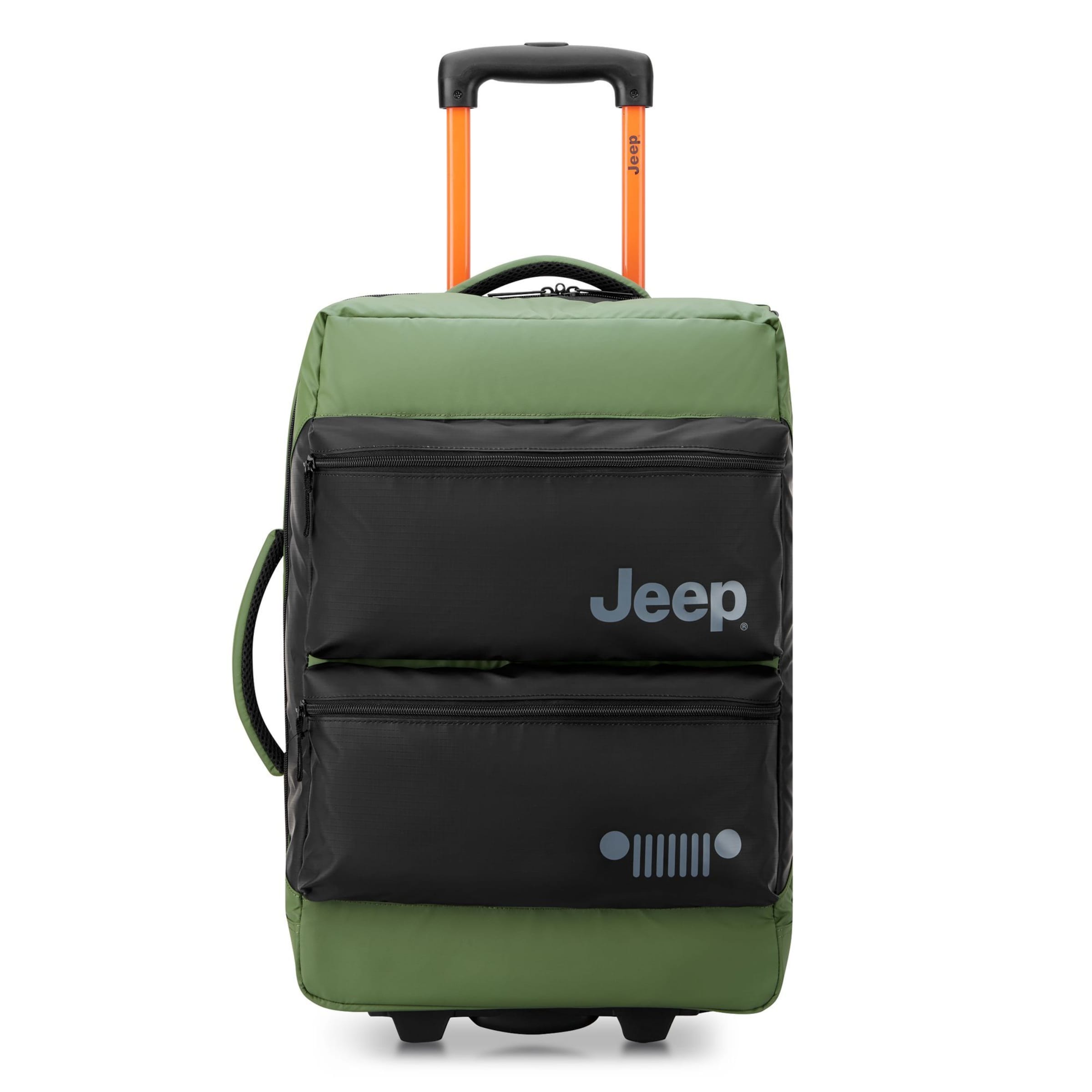 Trolley 'JS006B' di Jeep in verde: frontale