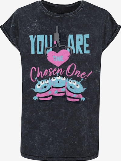 ABSOLUTE CULT T-Shirt 'Toy Story - You Are The Chosen One' in himmelblau / pink / schwarz / weiß, Produktansicht