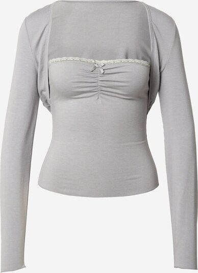 SHYX Shirt 'Elisa' in grau / offwhite, Produktansicht