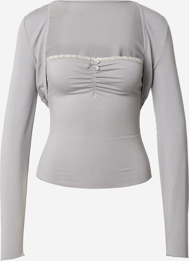 SHYX T-shirt 'Elisa' en gris / blanc cassé, Vue avec produit