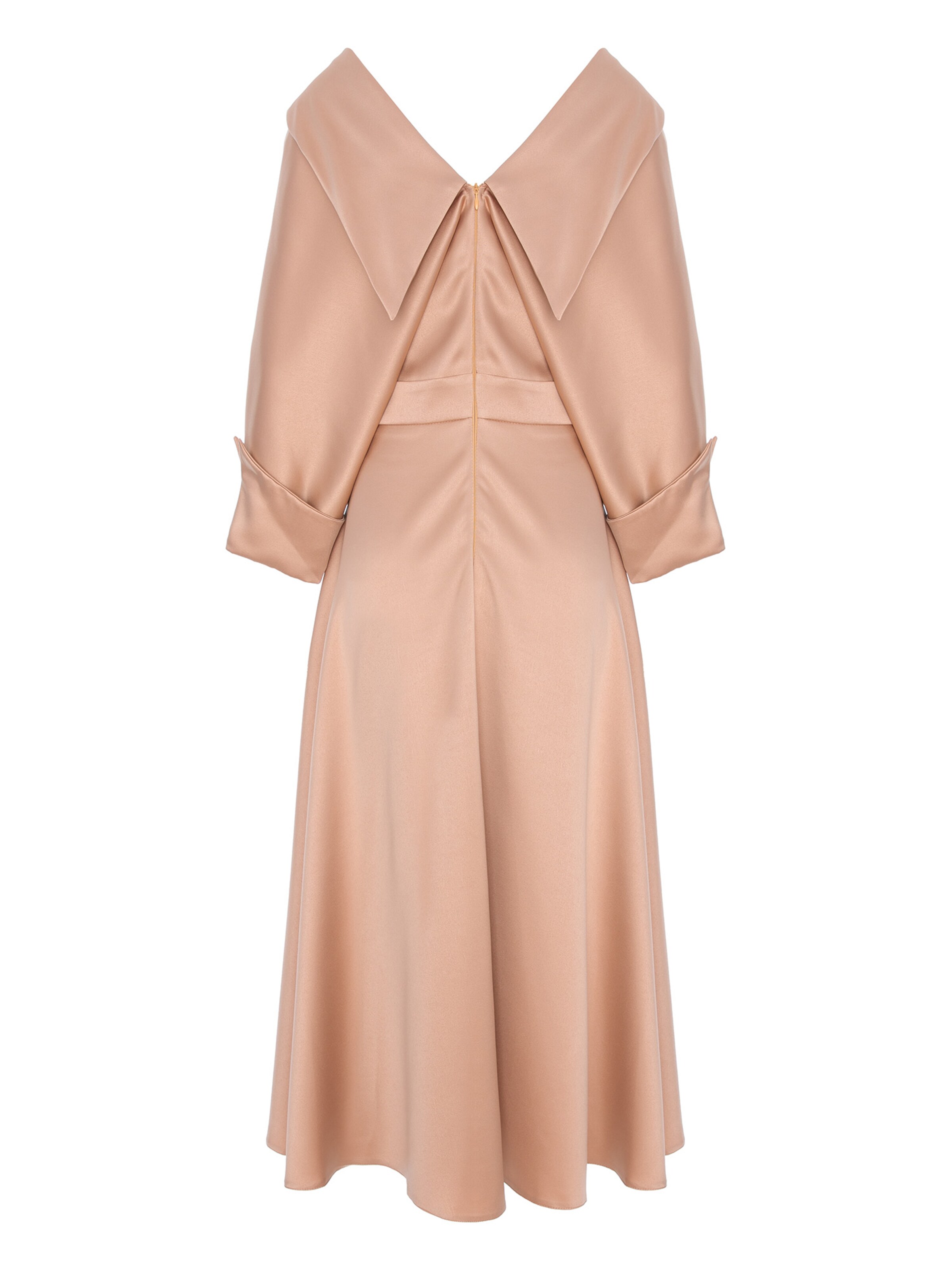 Robe de soirée acob a porter en beige