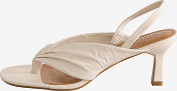 Next Sandaal 'Premium' in Wit: voorkant