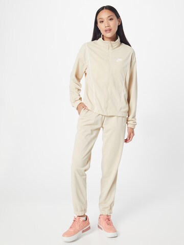 Nike Sportswear Sweat suit 'Essential' in Beige: front