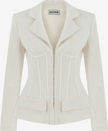 Blazer NOCTURNE en blanc : devant