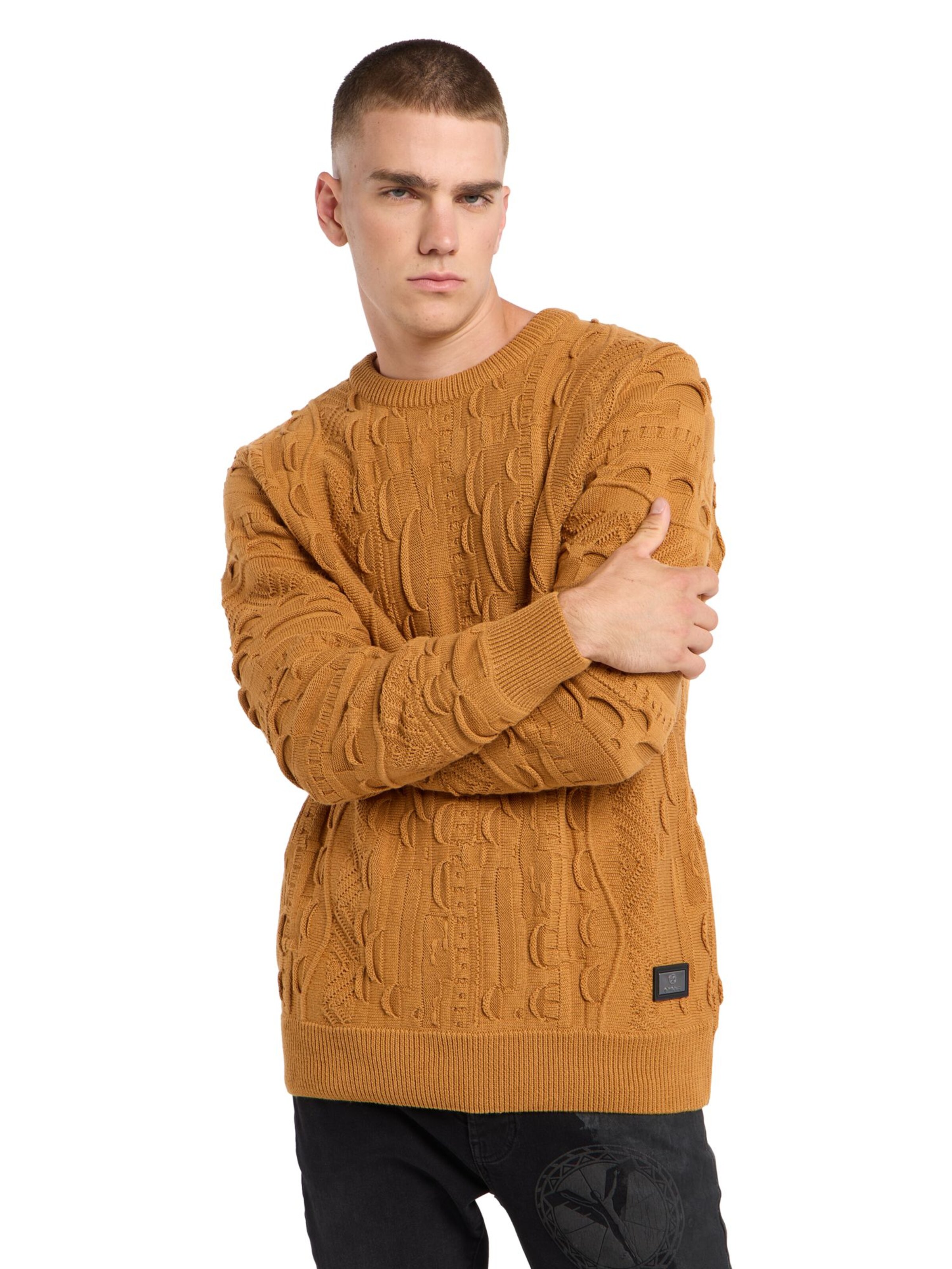 Carlo Colucci Sweater 'Esposini' in Brown