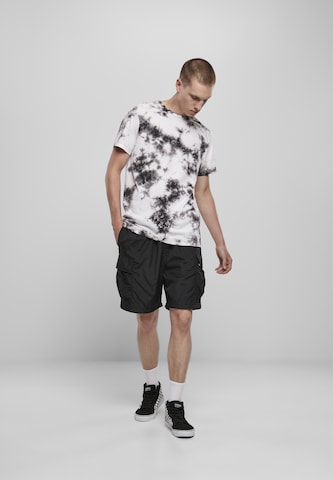 T-Shirt 'Black Tie Dye Tee' Urban Classics en noir