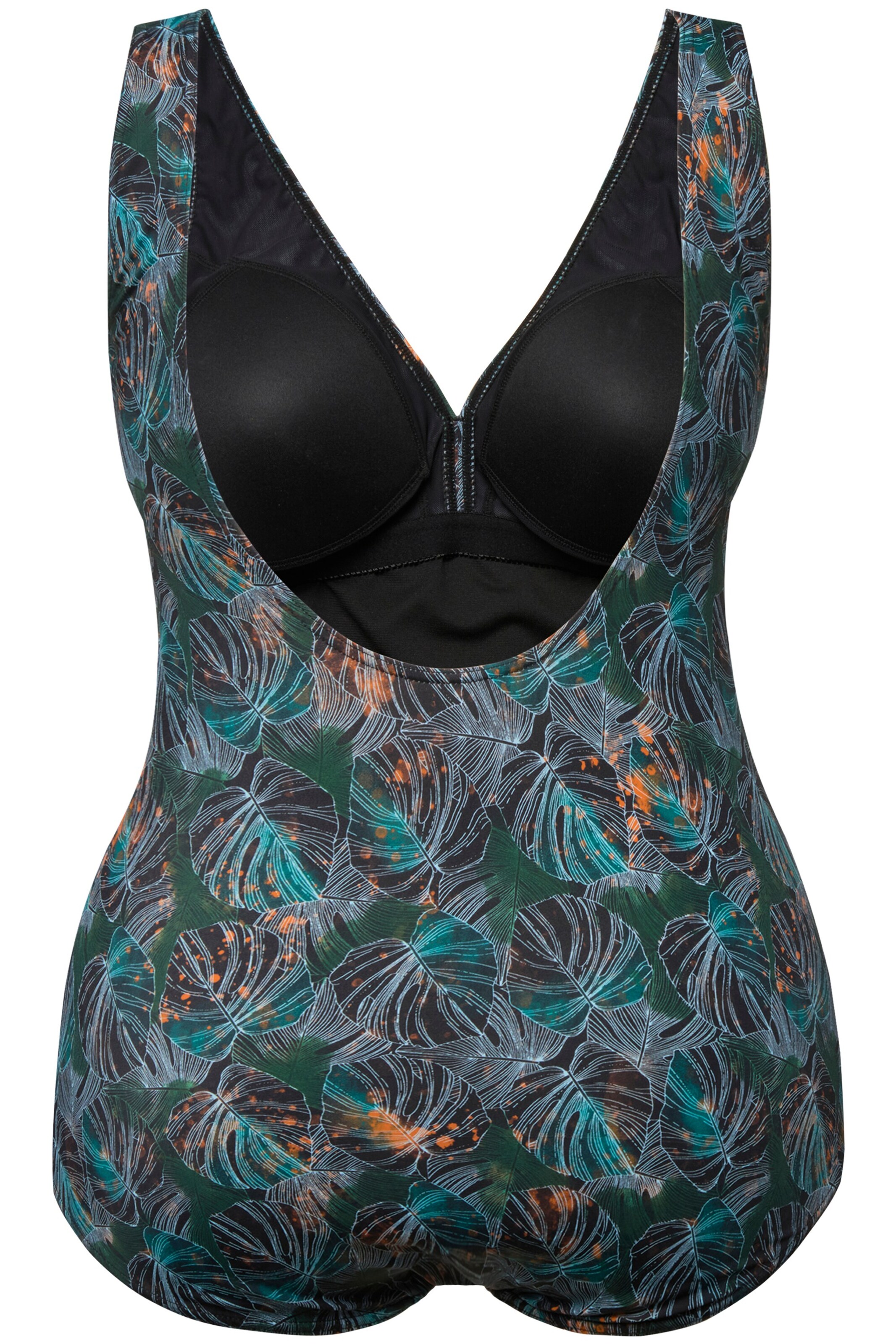 Ulla Popken Bustier Badpak in Zwart