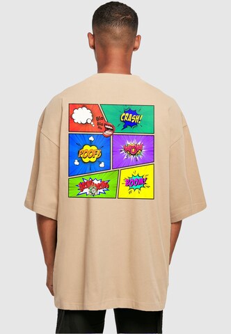 Merchcode T-Shirt 'Book Comic' in Beige: Vorderseite